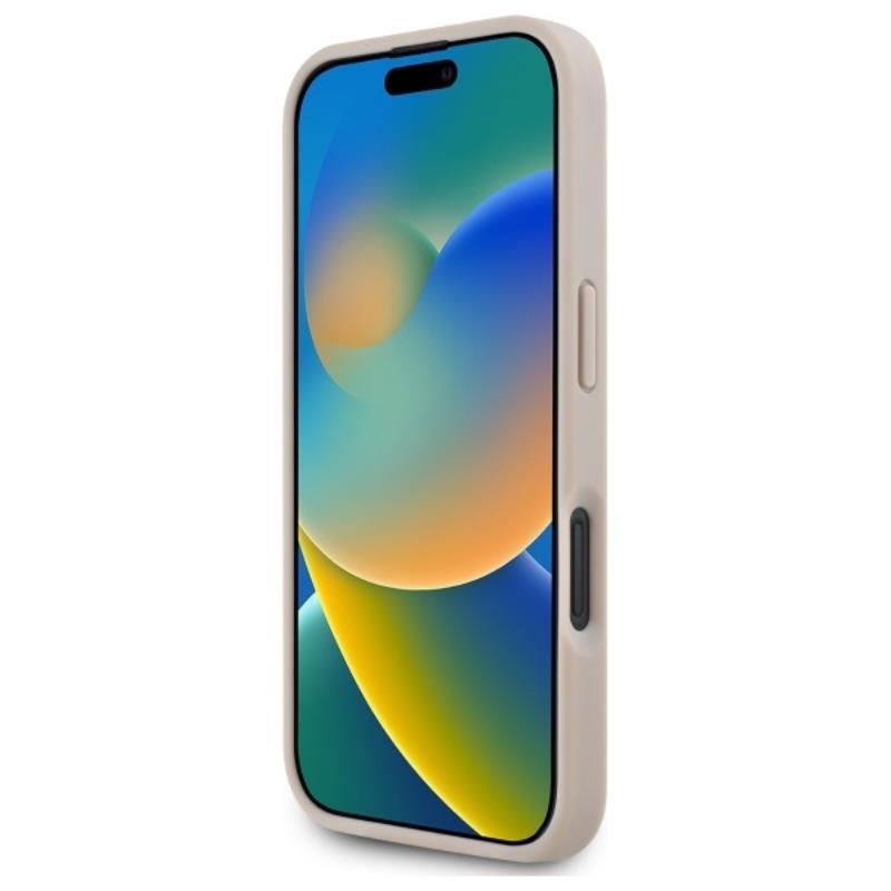 Karl Lagerfeld Hot Stamp MagSafe – dėklas skirtas „iPhone 16“ (rožinis)