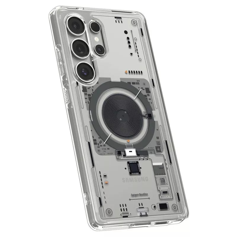 Spigen Ultra Hybrid Mag MagSafe – dėklas, skirtas „Samsung Galaxy S25 Ultra“ (Neo One)