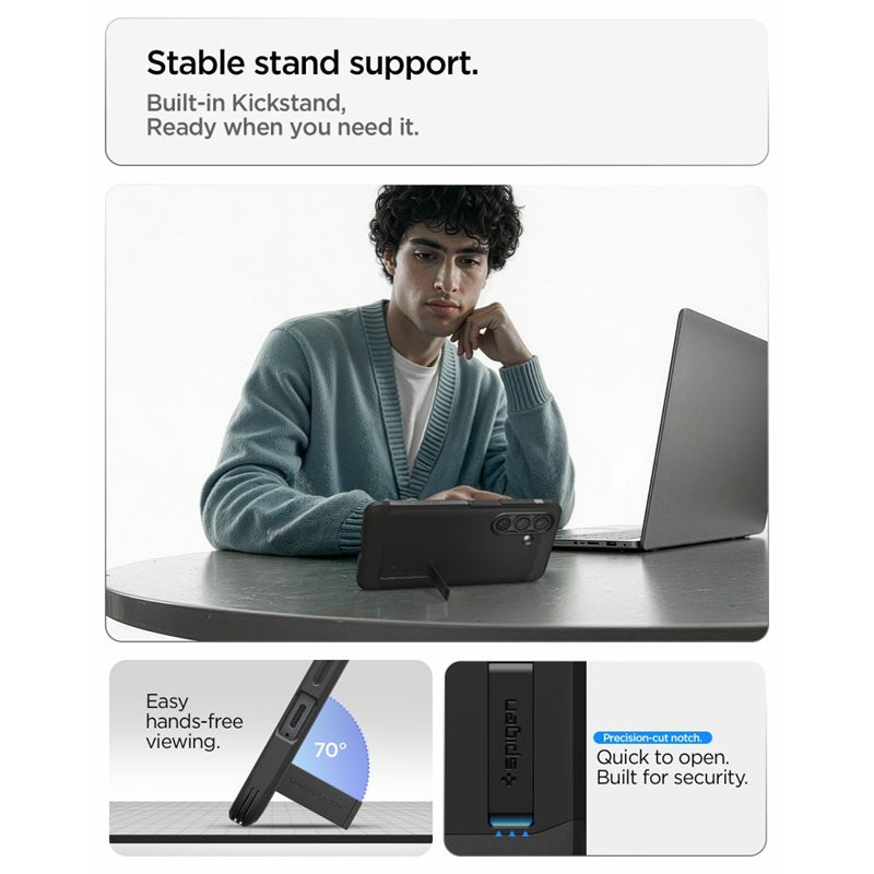 Spigen Tough Armor MagSafe dėklas Samsung Galaxy S26+ (Juodas)