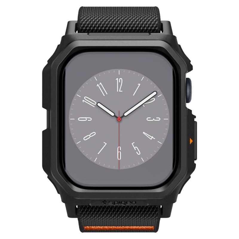 Spigen Lite Fit "Pro" - Dėklas su dirželiu skirtas Apple Watch 10 42 mm (Matinė juoda)