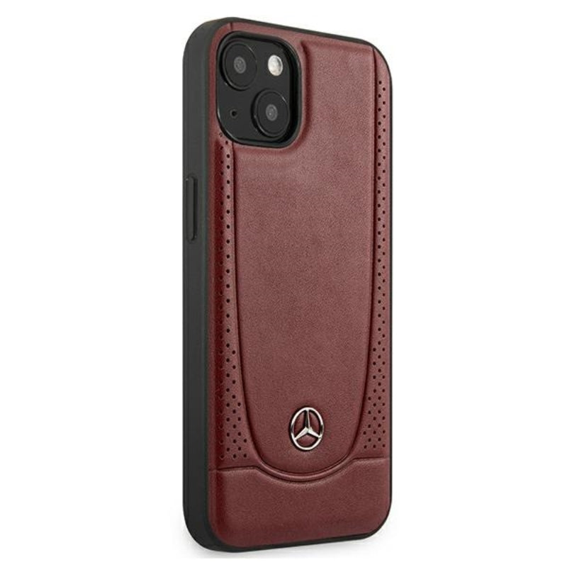 Mercedes Leather Urban – Dėklas skirtas iPhone 13 mini (raudonas)