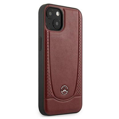 Mercedes Leather Urban – Dėklas skirtas iPhone 13 mini (raudonas)