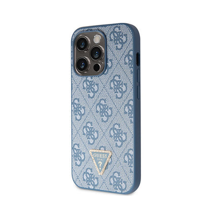 Guess Crossbody 4G Metal Logo - „iPhone 14 Pro Max“ dėklas (mėlynas)