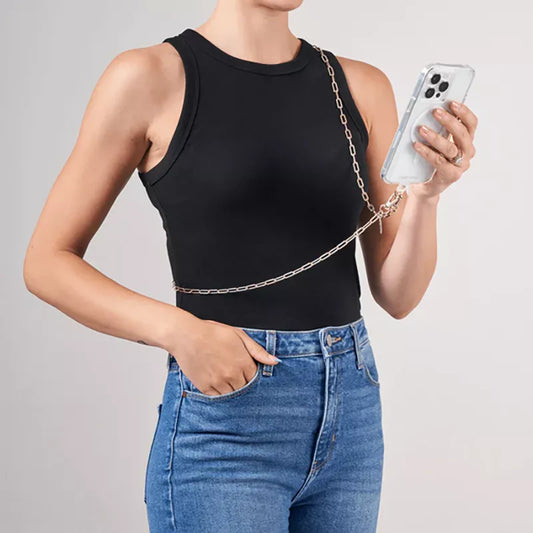 Case-Mate telefono krepšelio grandinėlė - pečių grandinėlė telefonui (aukso spalva)