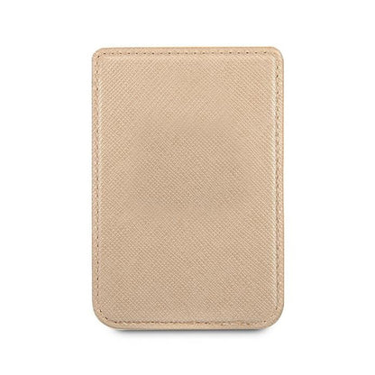 Guess Wallet Card Slot MagSafe Saffiano – Magnetinė piniginė (auksinė)