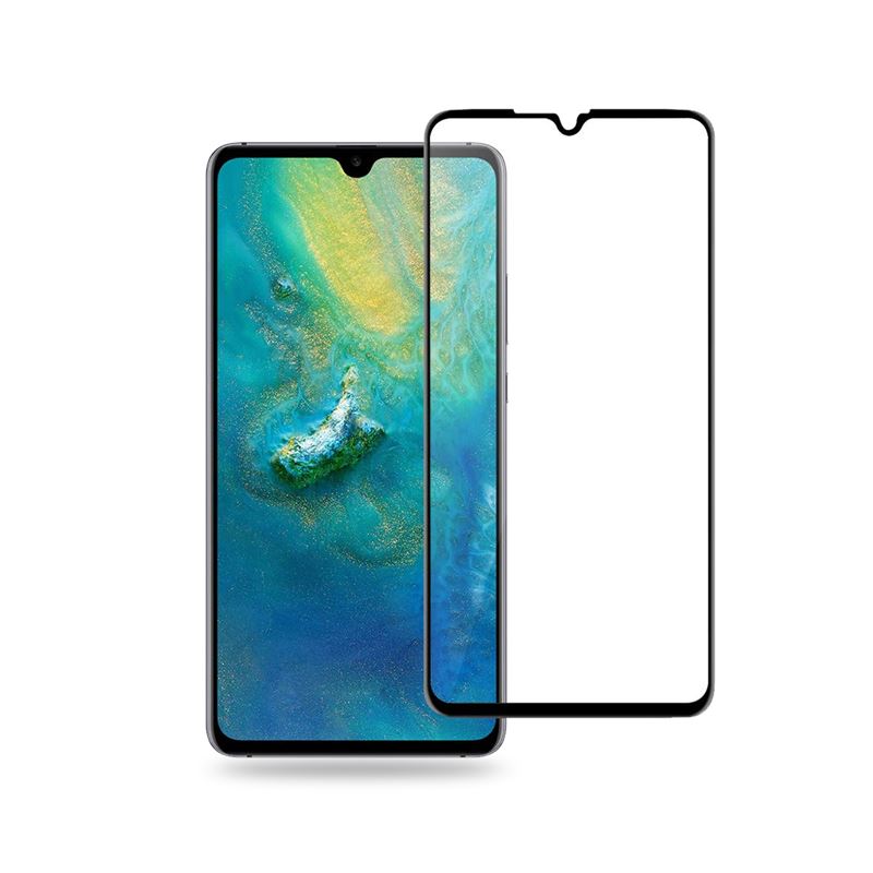 Crong Edge Glass – Pilnai priklijuojamas nuo krašto iki krašto 9H stiklo ekrano apsauga, skirta Huawei Mate 20