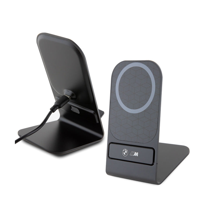 BMW MagSafe stalinis įkroviklis su stovu - MagSafe indukcinis įkroviklis 15W stalui (juodas)
