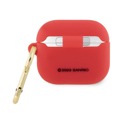 Hello Kitty silikoninis 3D Kitty galvos dėklas – dėklas, skirtas AirPods 3 (fuksija)