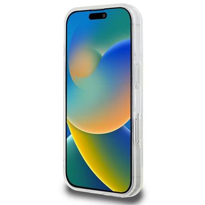 Karl Lagerfeld IML Metal Karl Head MagSafe – dėklas, skirtas iPhone 16 Pro (baltas)