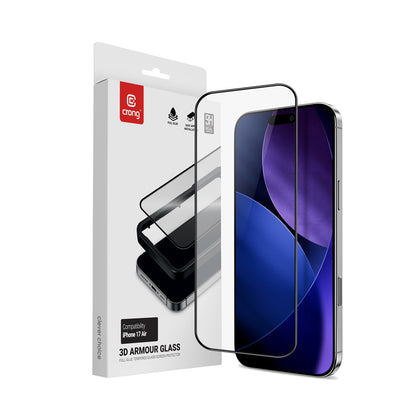 Crong 3D Armour Glass - Grūdintas stiklas iPhone Air + Montavimo rėmelis