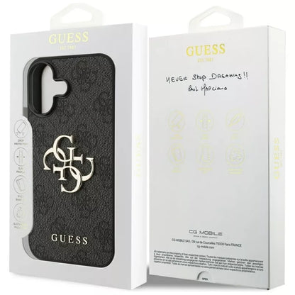 Guess 4G Big Logo - Dėklas iPhone 17 (juodas)