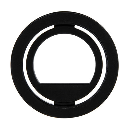 Guess MagSafe žiedo stovas su kristalais – magnetinis piršto laikiklis telefonui su stovo funkcija (juoda)