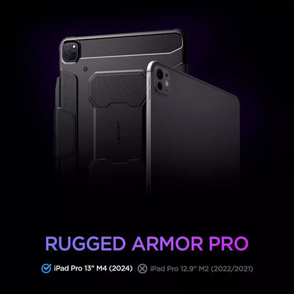 Spigen Rugged Armor Pro - dėklas, skirtas iPad Pro 13" (M4, 2024) (juodas)