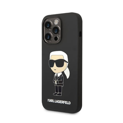 Karl Lagerfeld Silicone NFT Ikonik – dėklas, skirtas iPhone 14 Pro Max (juodas)
