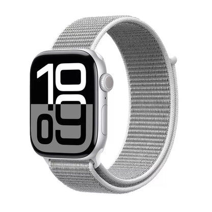 Crong Nylon - sportinis dirželis, skirtas „Apple Watch“ 44/45/46/49 mm (sidabro pilkas)