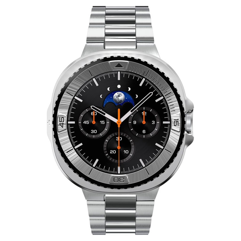 Spigen Bezel Tune Pro Pilot - Dėklas / Apsauginis rėmelis, skirtas Samsung Galaxy Watch 8 Classic 46 mm (Sidabrinis)