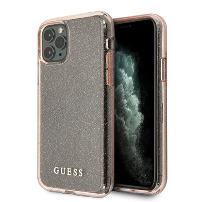 Guess Blizgučiais Puoštas Dėklas, iPhone 11 Pro Max (Rožinė)