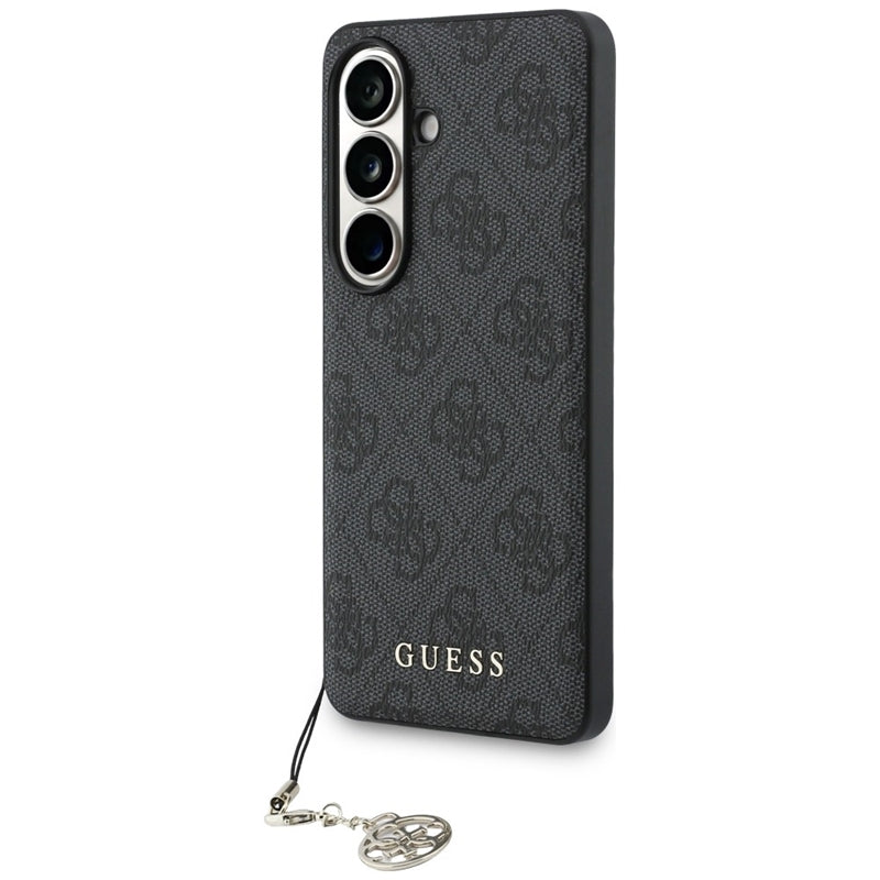 Guess 4G Classic Logo Charm MagSafe - Samsung Galaxy S26 dėklas (Juodas)