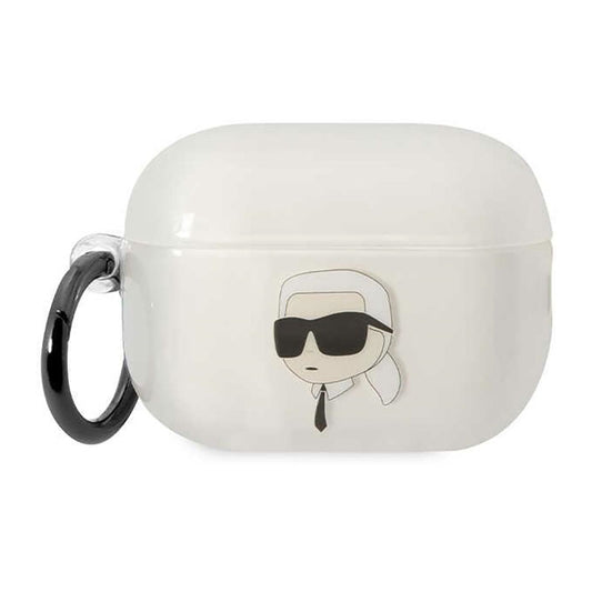 Karl Lagerfeld NFT Ikonik Karl Head – Dėklas, skirtas „Apple AirPods Pro 2“ (skaidrus)