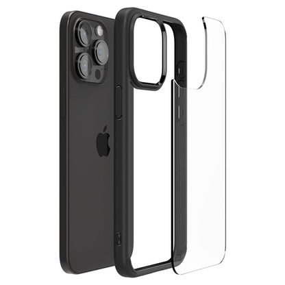 Spigen Ultra Hybrid – dėklas, skirtas „iPhone 15 Pro Max“ (matinė juoda)