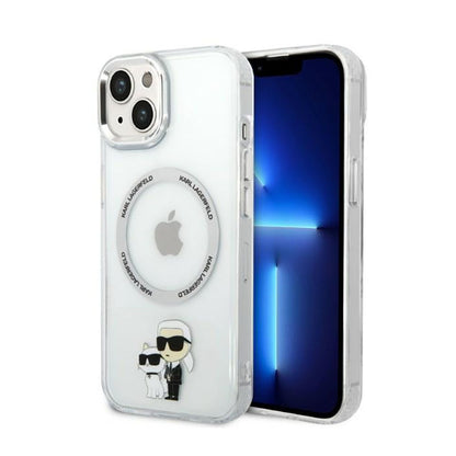 Karl Lagerfeld IML NFT Karl & Choupette MagSafe – Dėklas iPhone 14 Plus (skaidrus)
