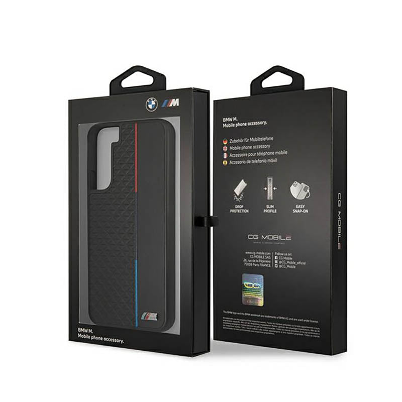BMW M kolekcija Triangles – dėklas Samsung Galaxy S22+ (juodas)