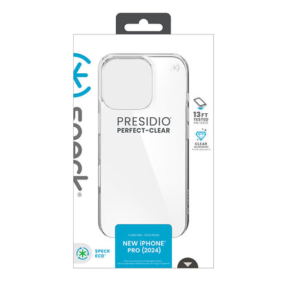 Speck Presidio Perfect-Clear - Dėklas iPhone 16 Pro (Skaidrus)