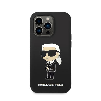 Karl Lagerfeld Silicone NFT Ikonik – dėklas, skirtas iPhone 14 Pro Max (juodas)