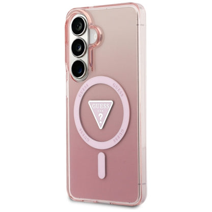 Guess IML Gradient Triangle MagSafe dėklas – Samsung Galaxy S26 (Rožinis)