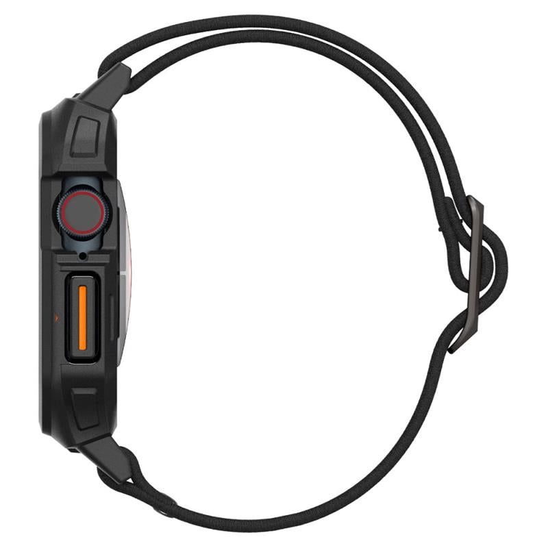 Spigen Lite Fit "Pro" - Dėklas su dirželiu skirtas Apple Watch 10 42 mm (Matinė juoda)