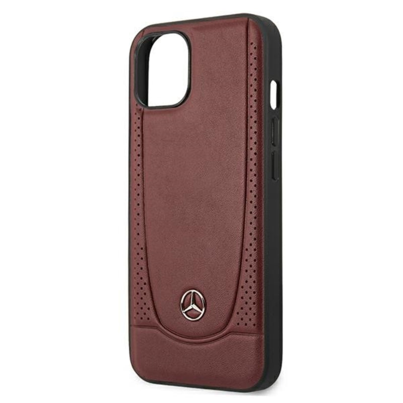 Mercedes Leather Urban – Dėklas skirtas iPhone 13 mini (raudonas)