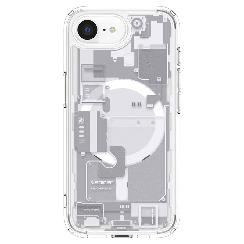 Spigen Ultra Hybrid Mag MagSafe - dėklas iPhone 17e / 16e (Zero One White)