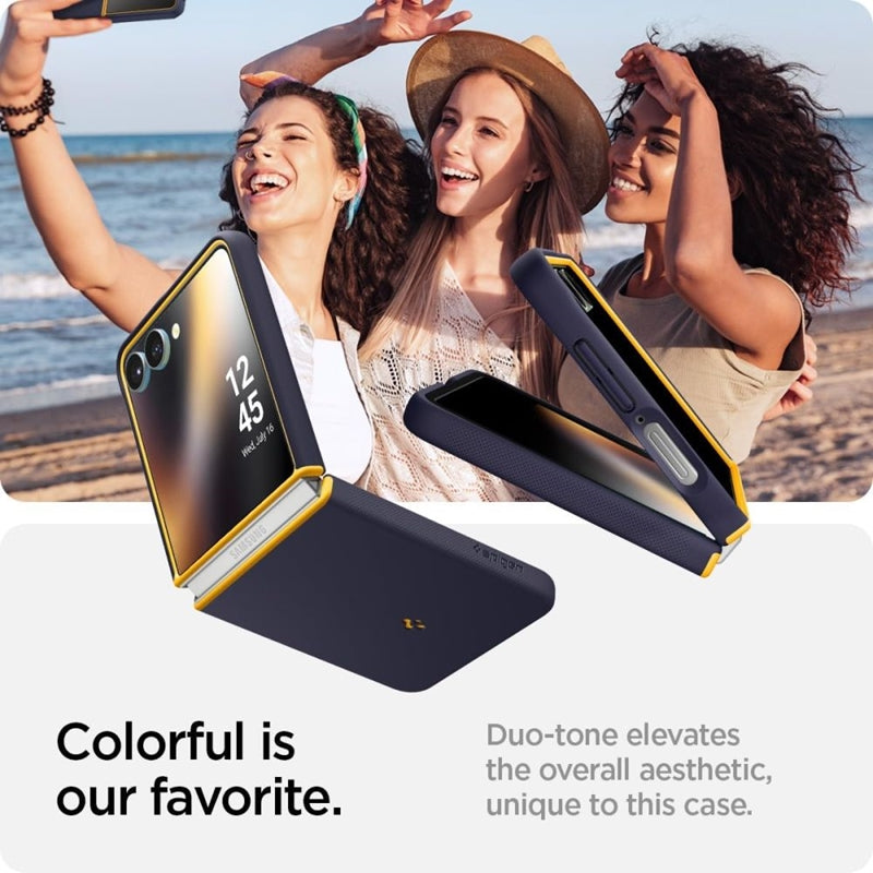 Spigen Nano Pop Mag MagSafe – dėklas, skirtas „Samsung Galaxy Z Flip 7“ (mėlynių mėlyna)