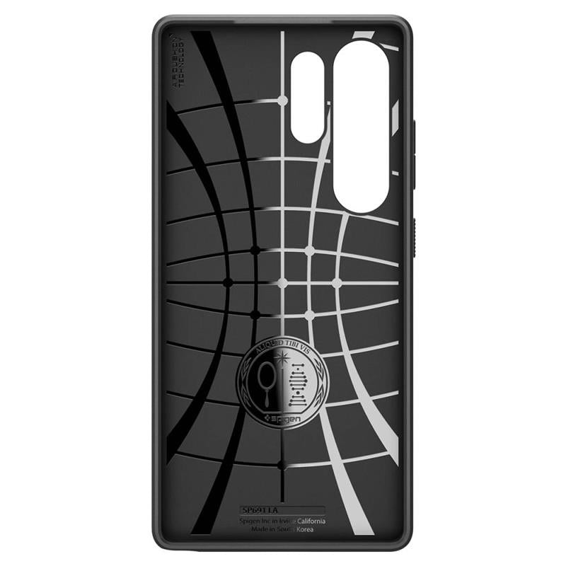 Spigen Liquid Air – dėklas, skirtas „Samsung Galaxy S25 Ultra“ (matinė juoda)