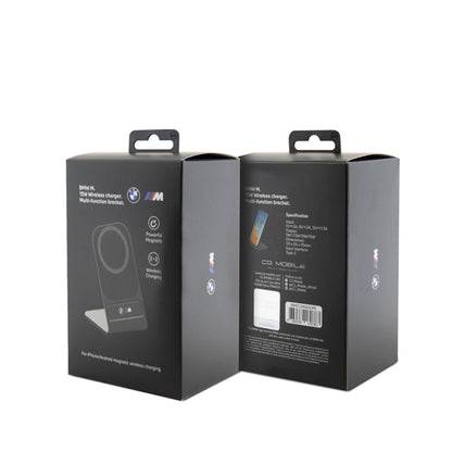 BMW MagSafe stalinis įkroviklis su stovu - MagSafe indukcinis įkroviklis 15W stalui (juodas)