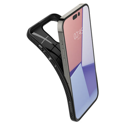 Spigen Liquid Air – dėklas, skirtas „iPhone 14 Pro“ (juodas)