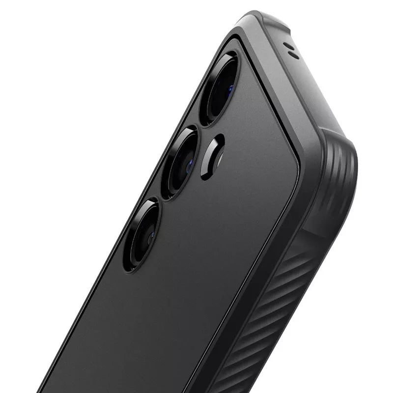 Spigen Rugged Armor – dėklas, skirtas Samsung Galaxy S24+ („Matte Black“)