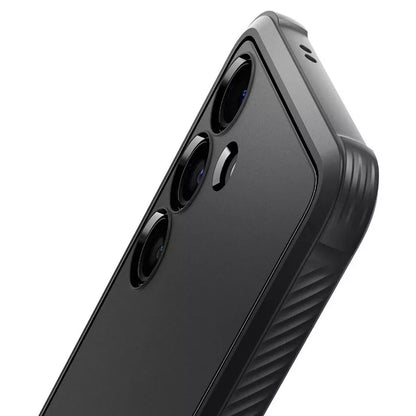 Spigen Rugged Armor – dėklas, skirtas Samsung Galaxy S24+ („Matte Black“)