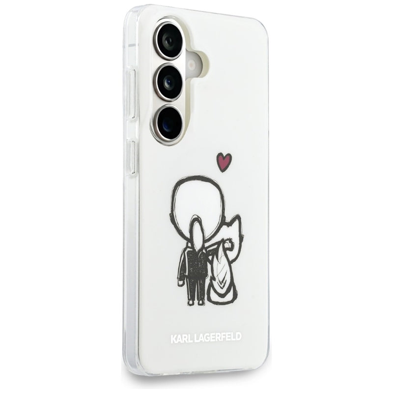 Karl Lagerfeld IML Karl & Choupette MagSafe - Samsung Galaxy S26 dėklas (skaidrus)