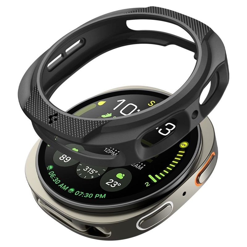 Spigen Liquid Air – Dėklas, skirtas Samsung Galaxy Watch 8 44 mm (Matinė juoda)