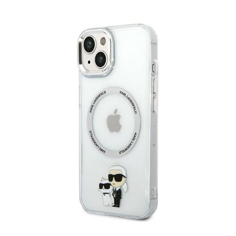 Karl Lagerfeld IML NFT Karl & Choupette MagSafe – Dėklas iPhone 14 Plus (skaidrus)