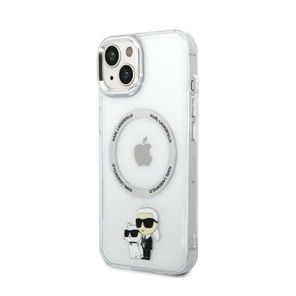 Karl Lagerfeld IML NFT Karl & Choupette MagSafe – Dėklas iPhone 14 Plus (skaidrus)