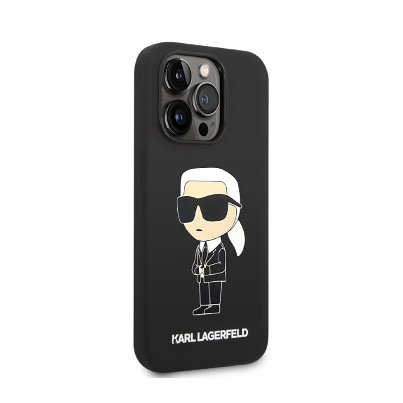 Karl Lagerfeld Silicone NFT Ikonik – dėklas, skirtas iPhone 14 Pro Max (juodas)