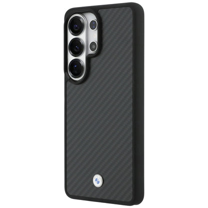 BMW magnetinis dėklas „Carbon Fiber MagSafe“ – „Samsung Galaxy S26 Ultra“ (juodas)