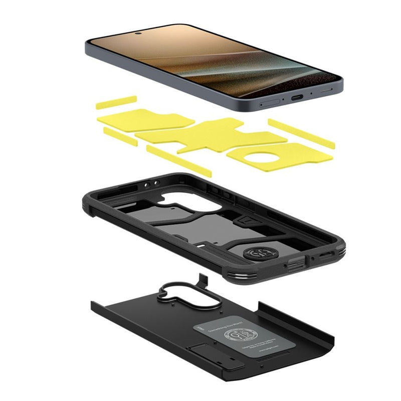 Spigen Tough Armor – dėklas, skirtas „Samsung Galaxy A36 5G“ (juoda)