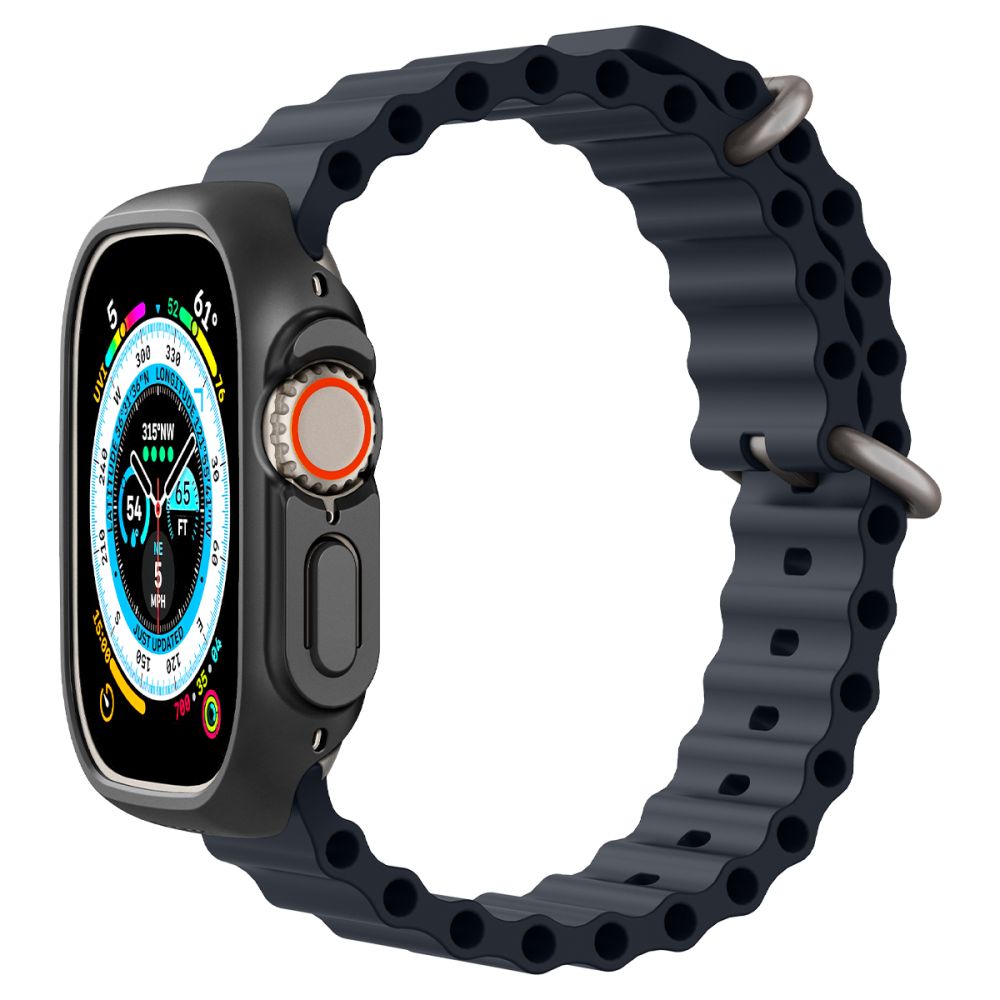 Spigen Thin Fit – dėklas skirtas „Apple Watch Ultra 49 mm“ (juodas)