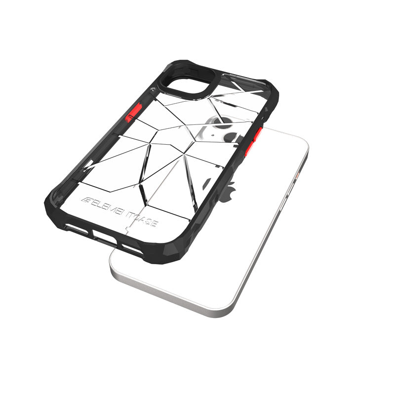 Element Case Special Ops X5 – dėklas iPhone 14 (karinio lygio apsauga nuo kritimo) (skaidrus/juodas)