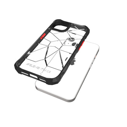 Element Case Special Ops X5 – dėklas iPhone 14 (karinio lygio apsauga nuo kritimo) (skaidrus/juodas)