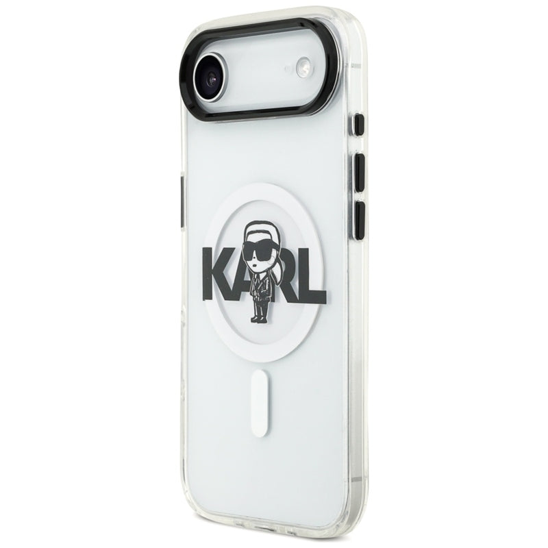 Karl Lagerfeld IML Karl Sketch Logotipas MagSafe - Dėklas iPhone Air (skaidrus)