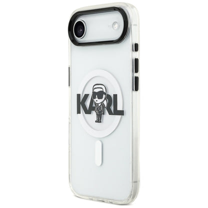 Karl Lagerfeld IML Karl Sketch Logotipas MagSafe - Dėklas iPhone Air (skaidrus)